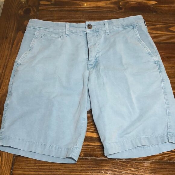 American Eagle Outfitters Light Blue Extreme Flex Slim Mens Shorts - Picture 1 of 7